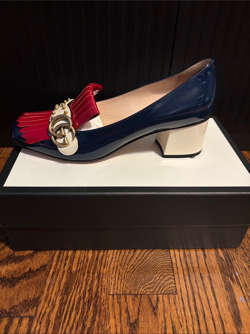 Women's GUCCI loafers Size 40.5 size 10.5 - Picture 5 of 14